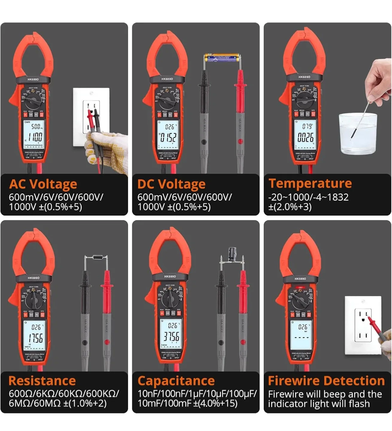 HK689D Clamp Meter, brand new image indicator(7)