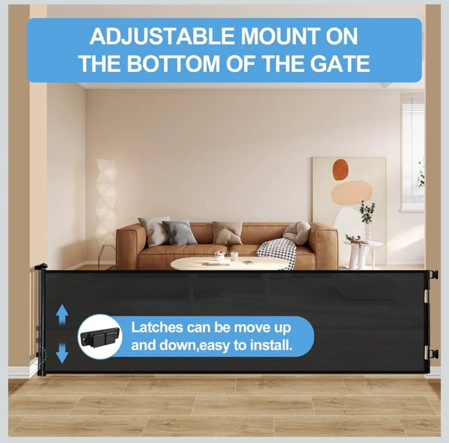 Extra Wide Retractable Baby Gate image indicator(4)
