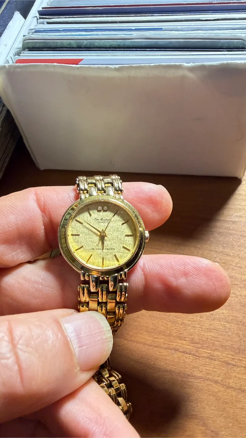 Elie Rochade Swiss Gold Plated Watch