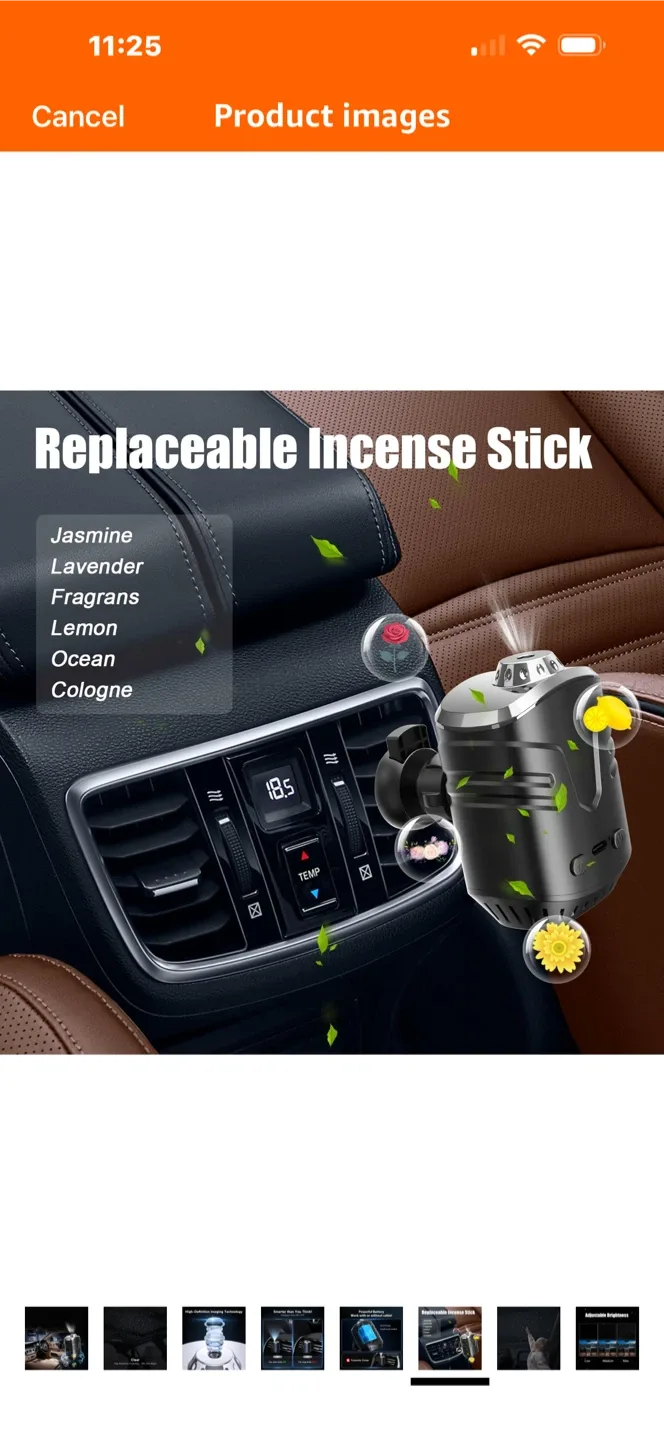 EGKimBa Car Star Projector with Air Freshener image indicator(4)