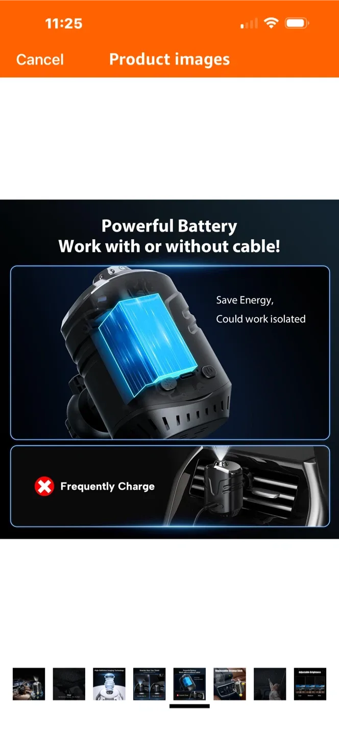 EGKimBa Car Star Projector with Air Freshener image indicator(3)