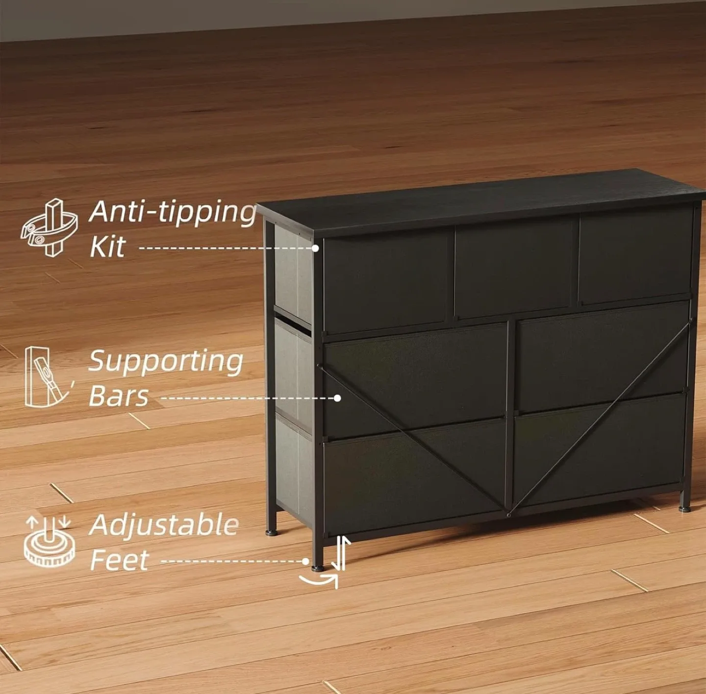 7 Drawer Storage Dresser - New! image indicator(4)