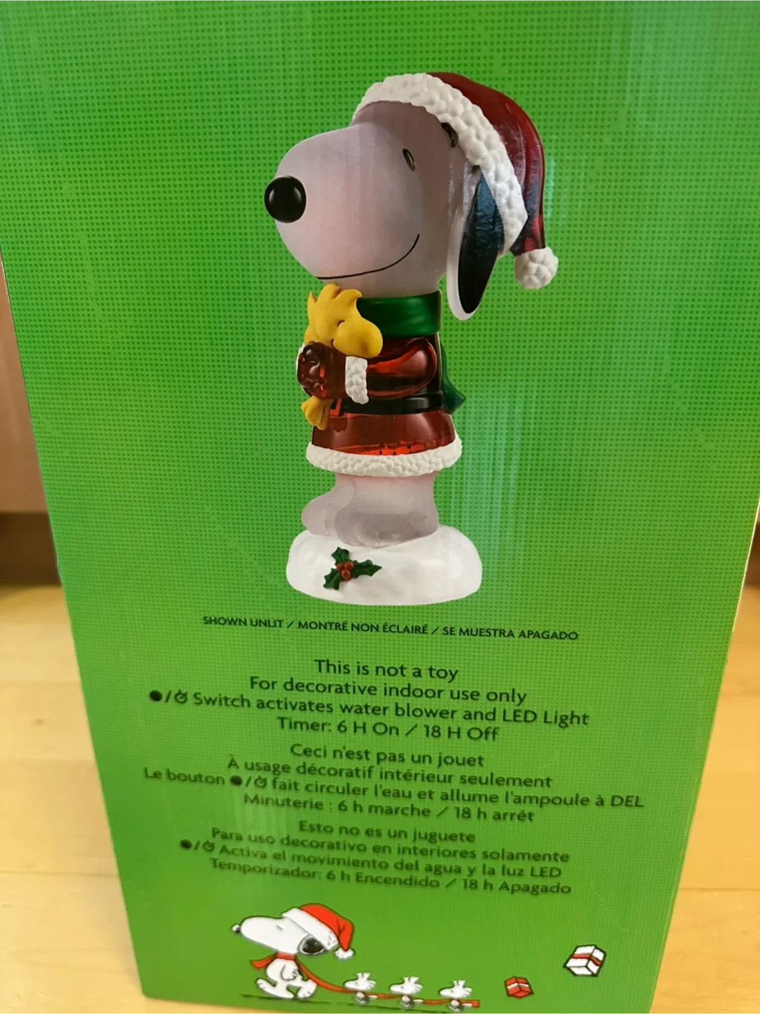New!! Glitter Snoopy Holiday Lantern With LED Lights image indicator(3)