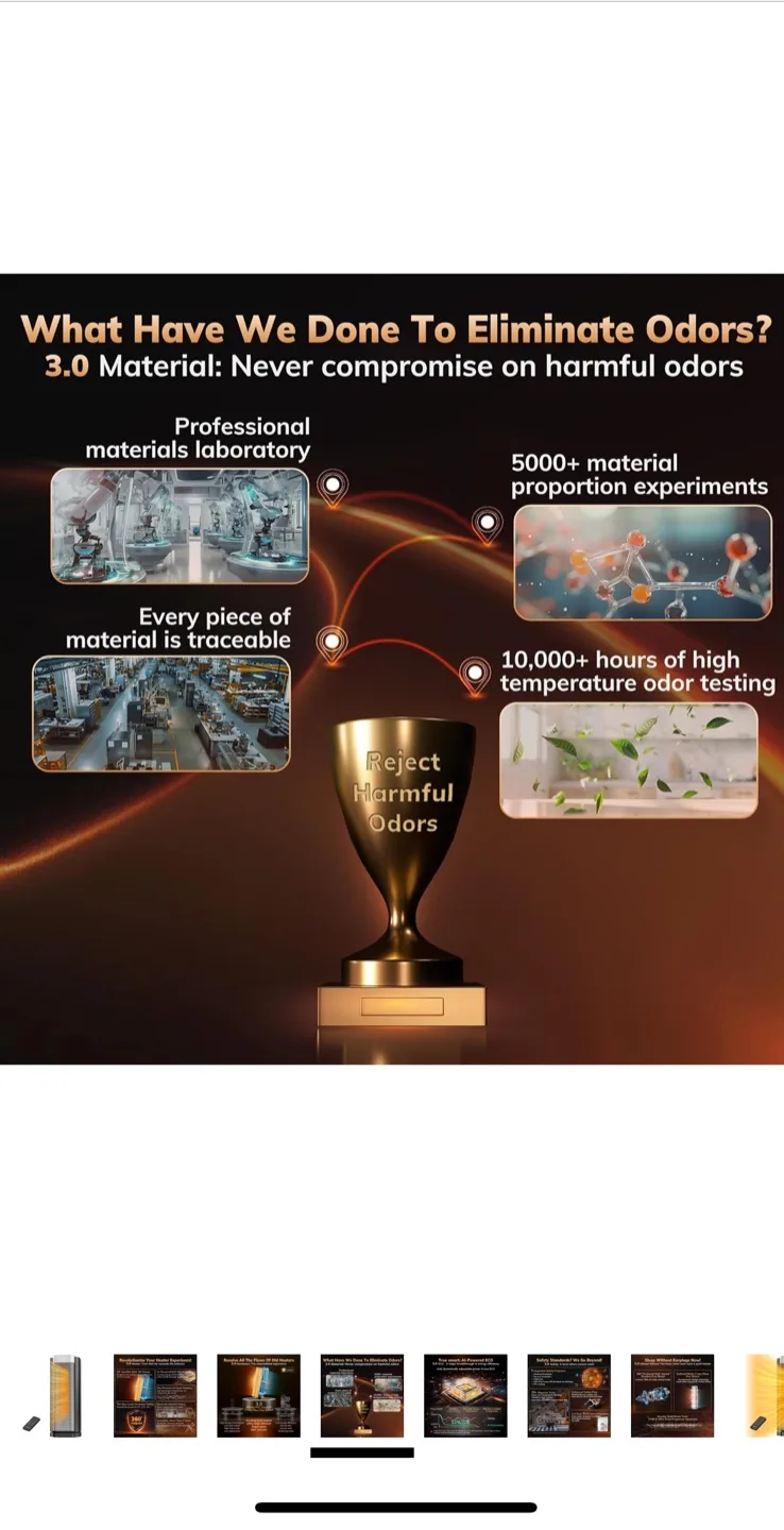 3rd-Gen Space Heater with Remote image indicator(5)