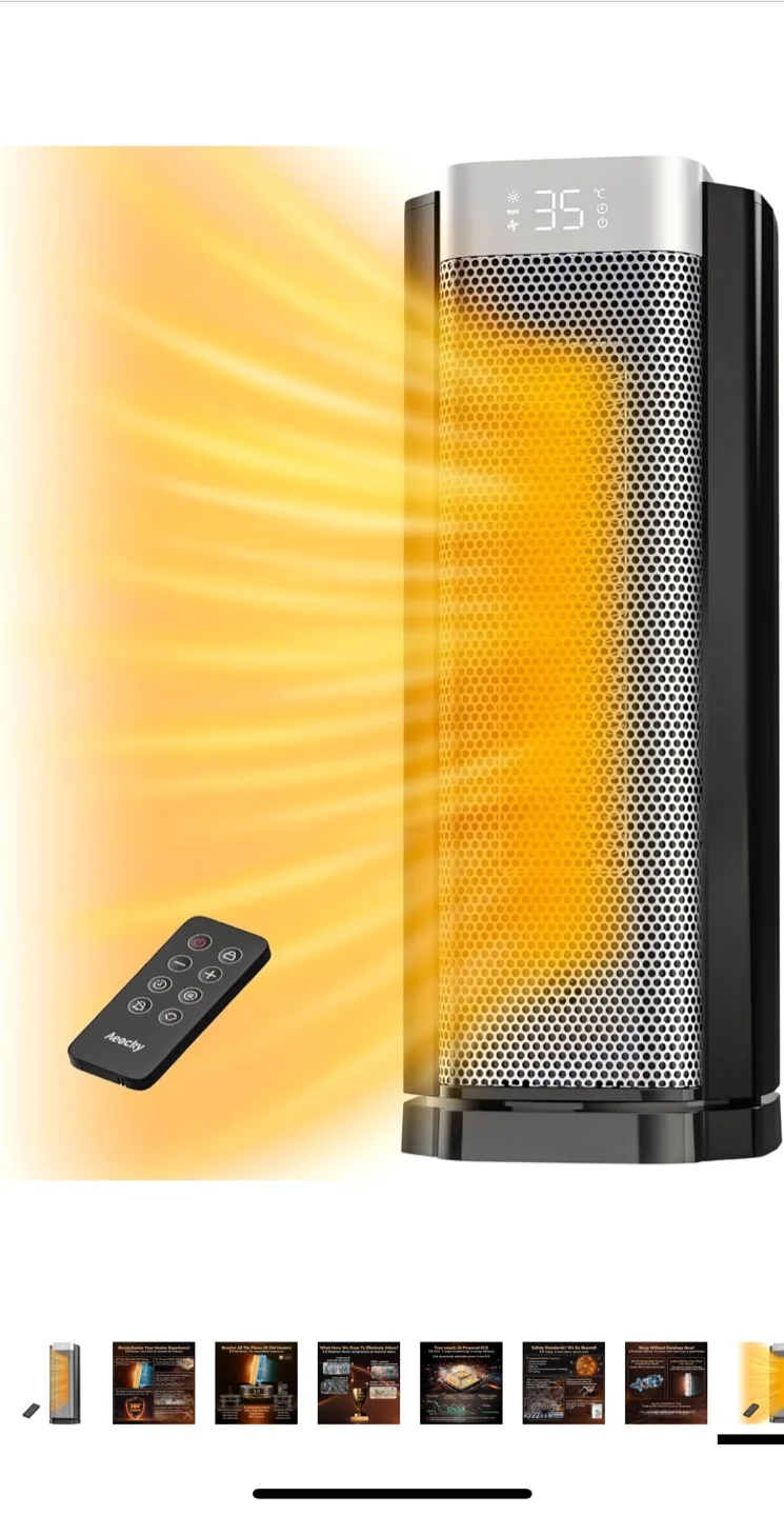 3rd-Gen Space Heater with Remote image indicator(9)