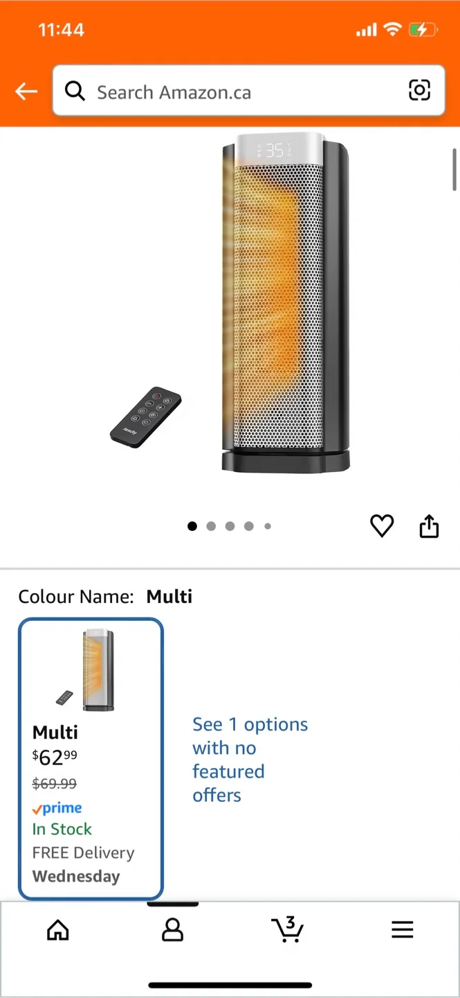 3rd-Gen Space Heater with Remote image indicator(2)