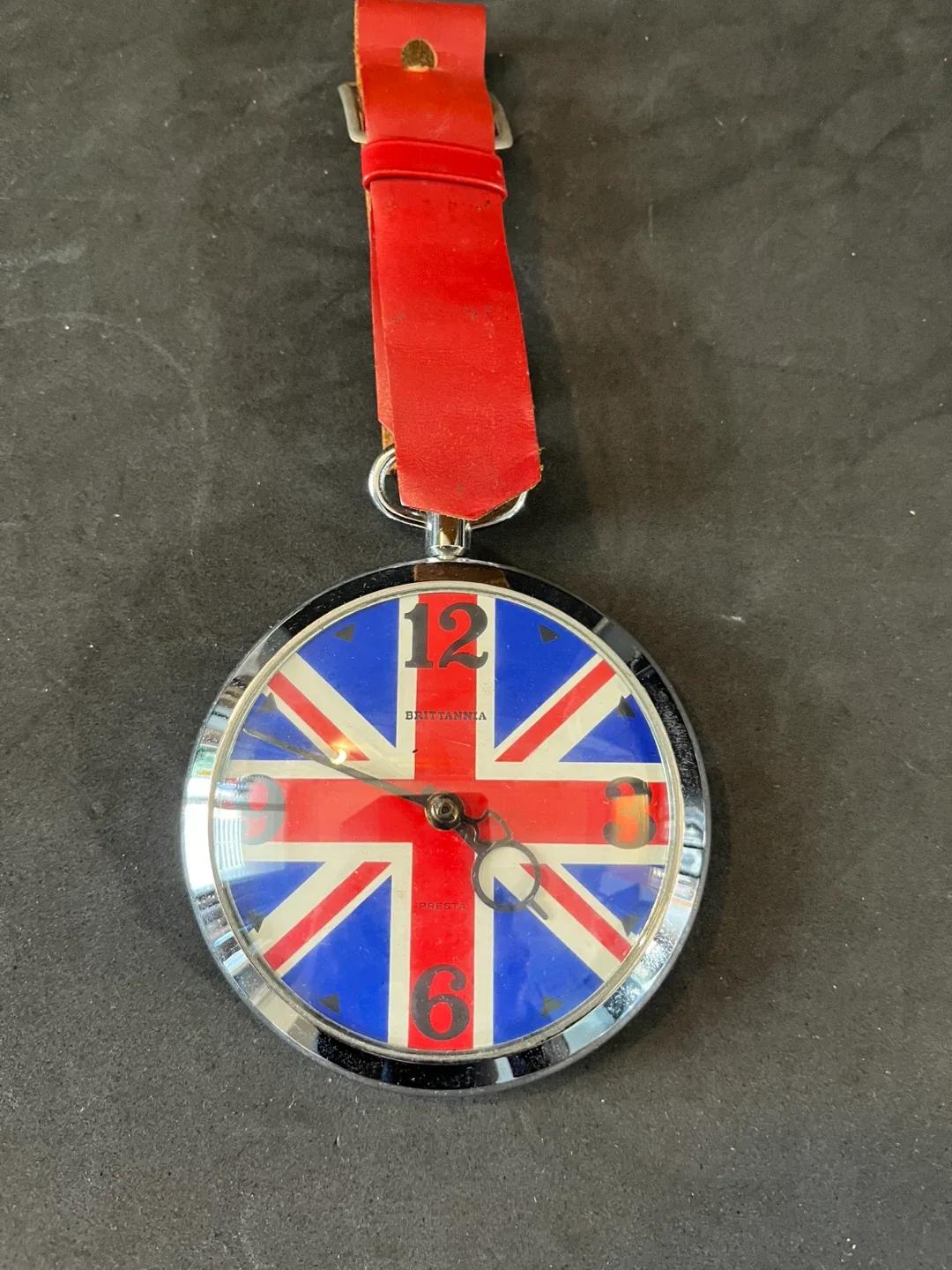 Britannia Pocket Watch with Union Jack