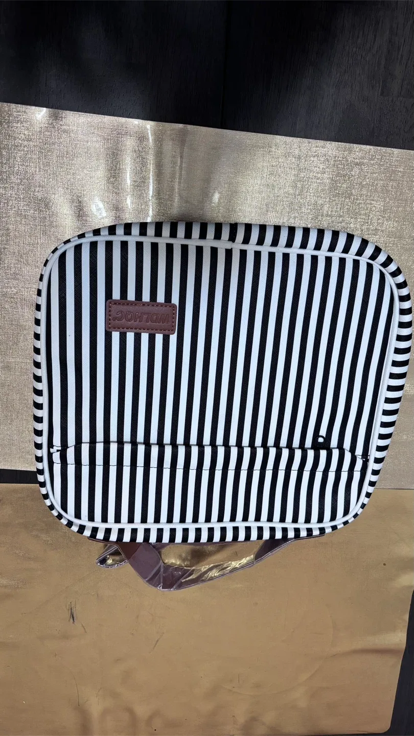 #Cleanout WDLHOG Striped Hanging Travel Toiletry Bag image indicator(2)