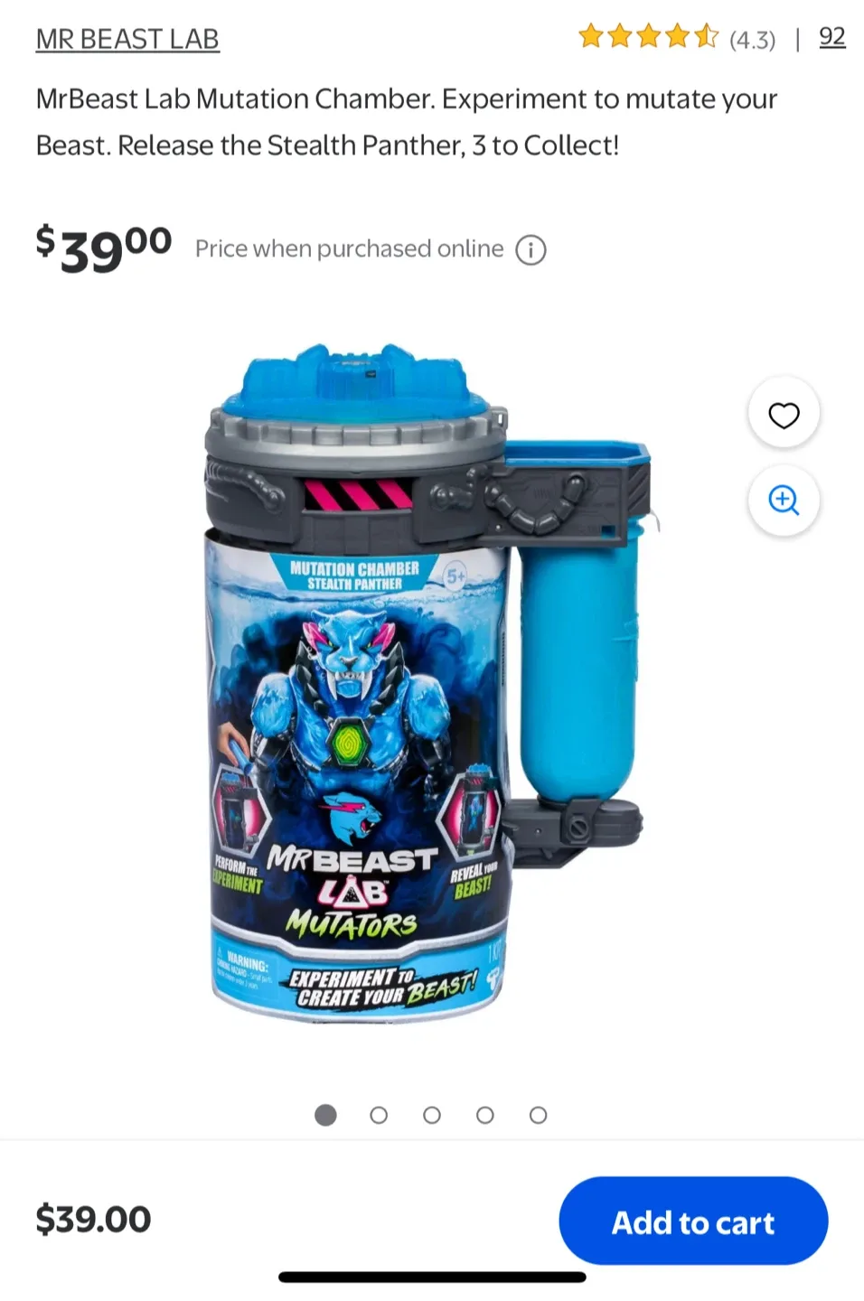 New Sealed MrBeast Lab Mutators Stealth Panther image indicator(3)