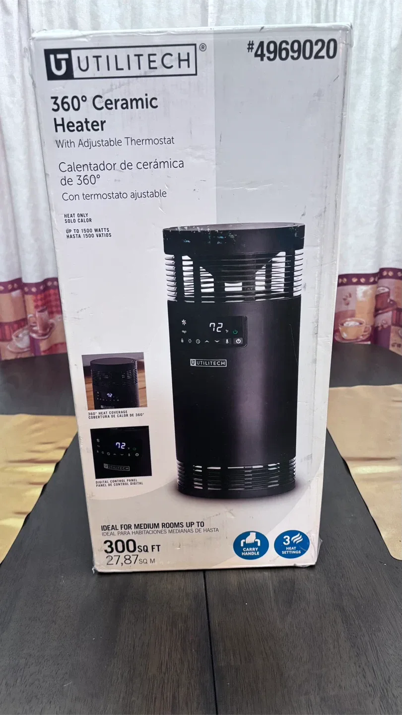 #Cleanout Utilitech 360° Ceramic Heater with Thermostat