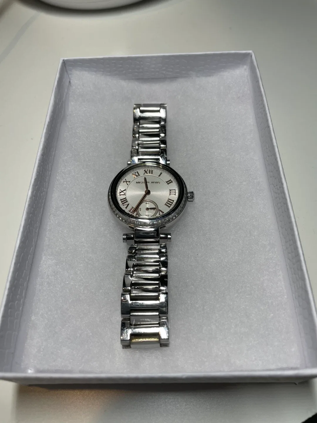 Ladies Michael Kors Silver tone watch