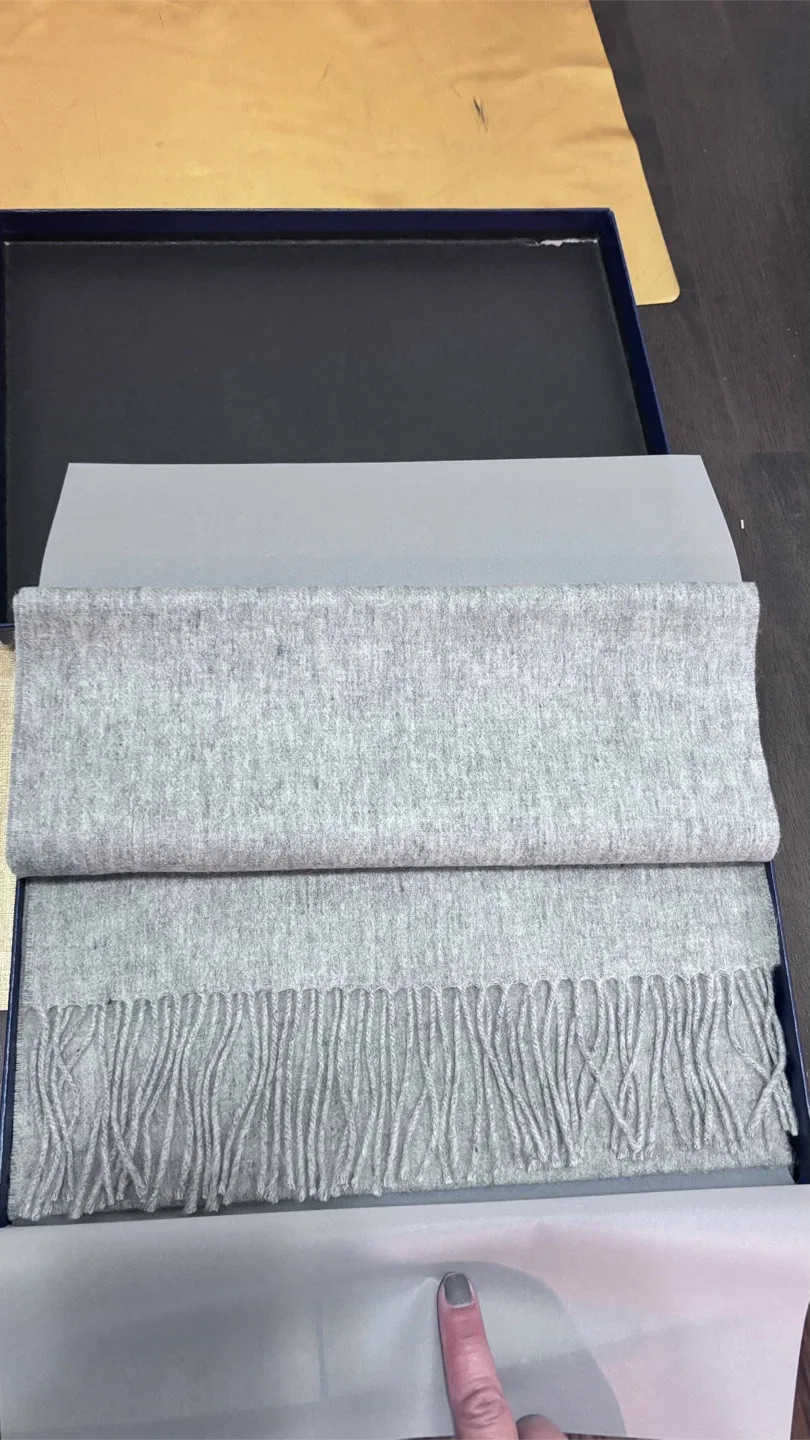 #Cleanout Persmileful Gray Scarf with Box image indicator(4)