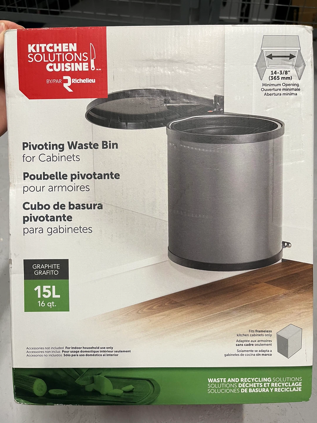 Kitchen Waste Bin - 15L - photo 2
