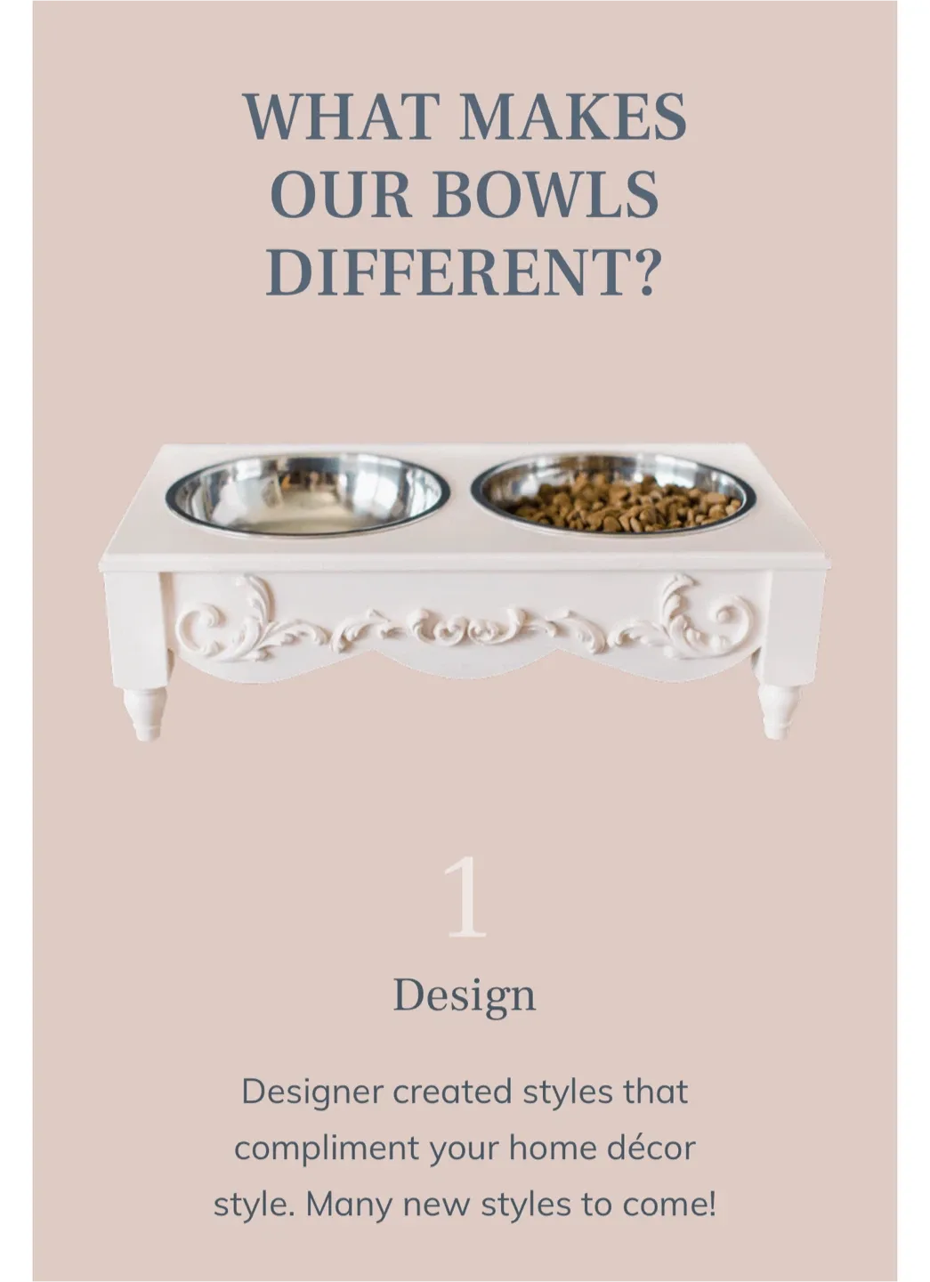 “French Chic” Elevated Pet Feeding Bowls image indicator(8)