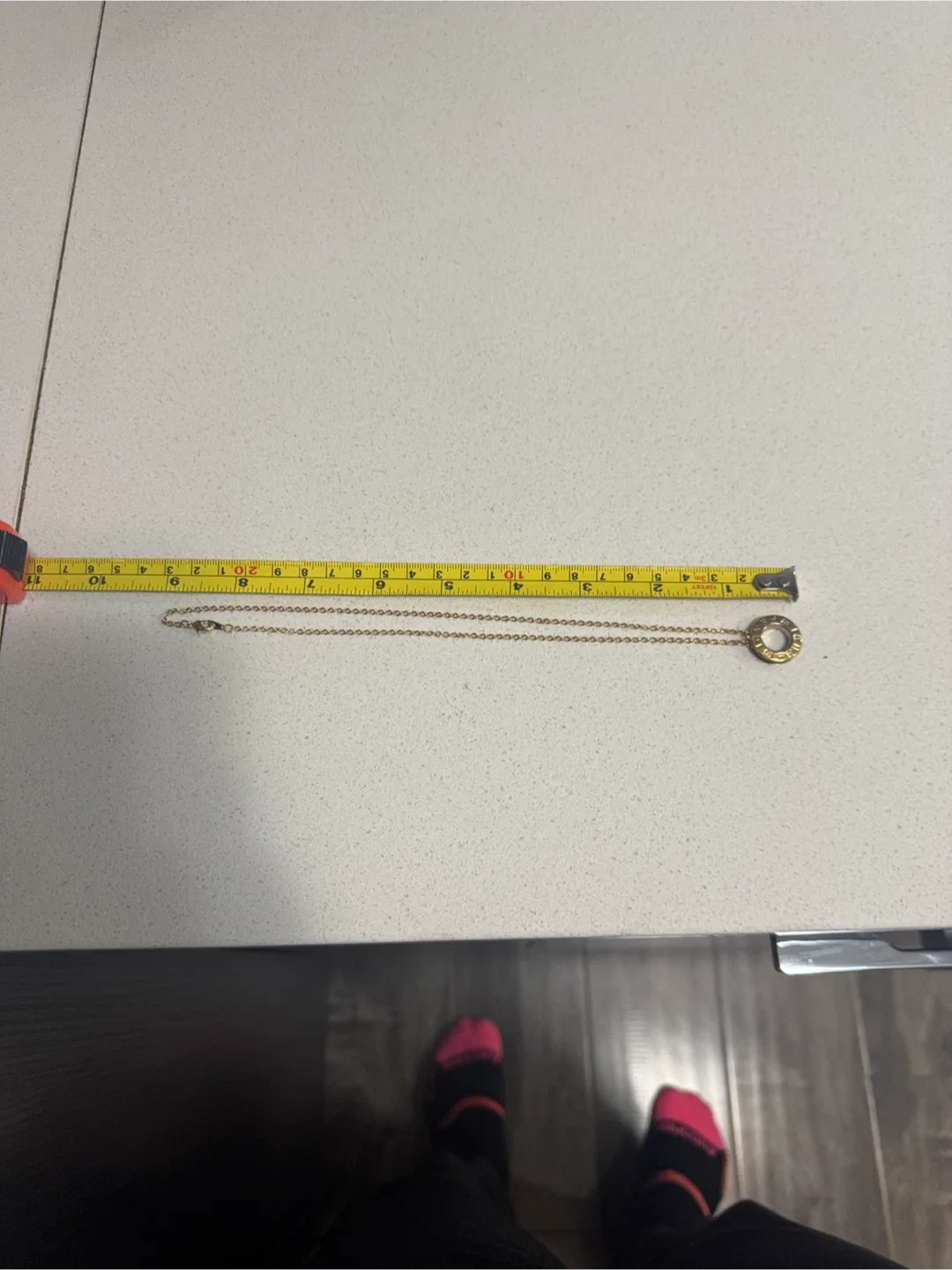 Fendi (upcyle) gold tone Circle Pendant Necklace. image indicator(8)