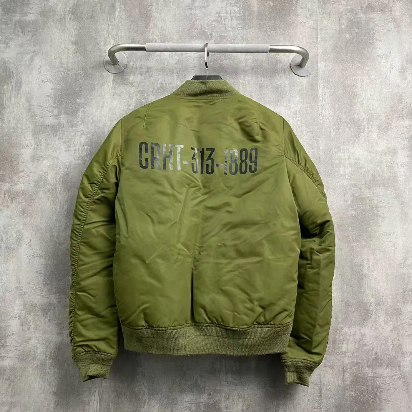 Carhartt WIP Olive Green Bomber Jacket image indicator(3)