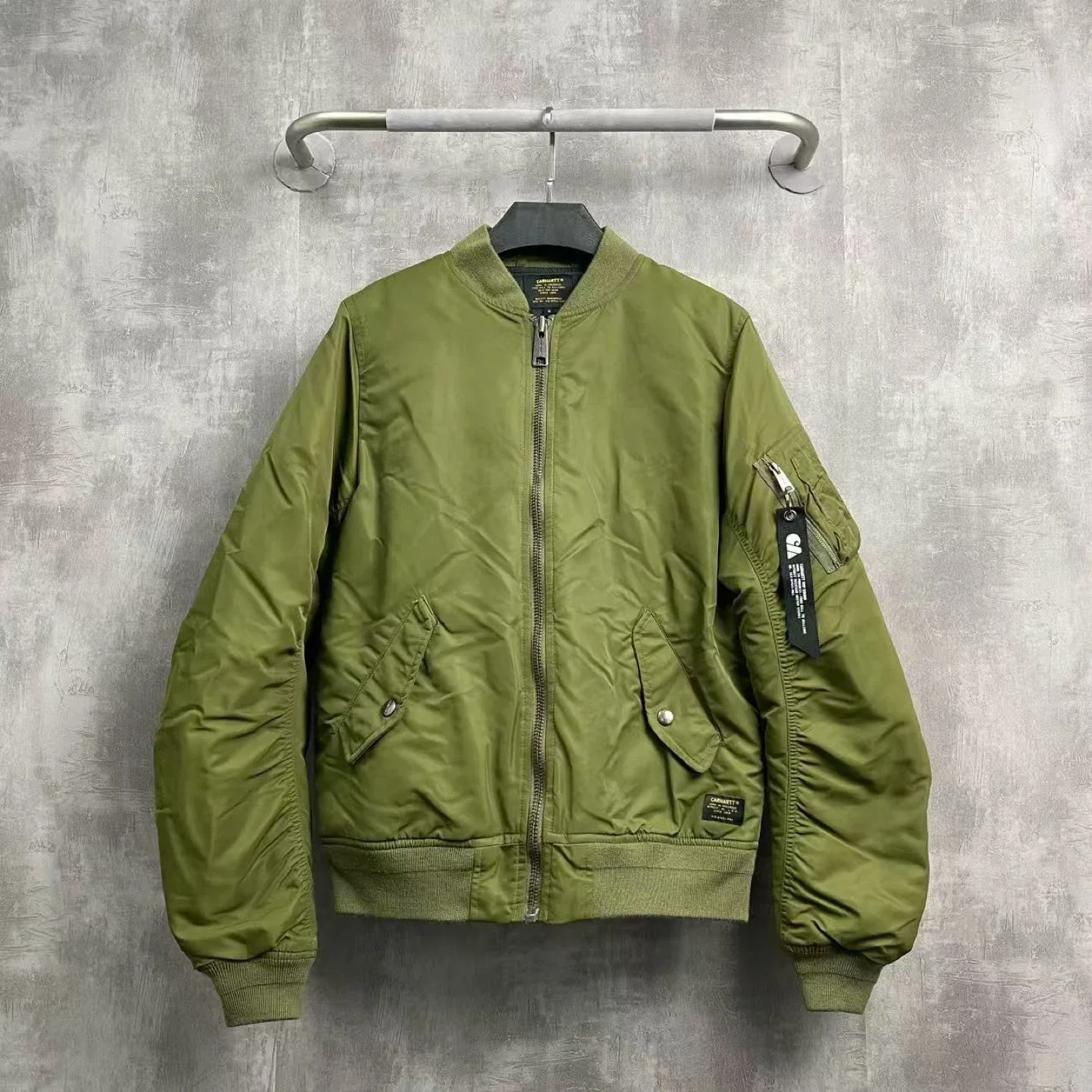 Carhartt WIP Olive Green Bomber Jacket