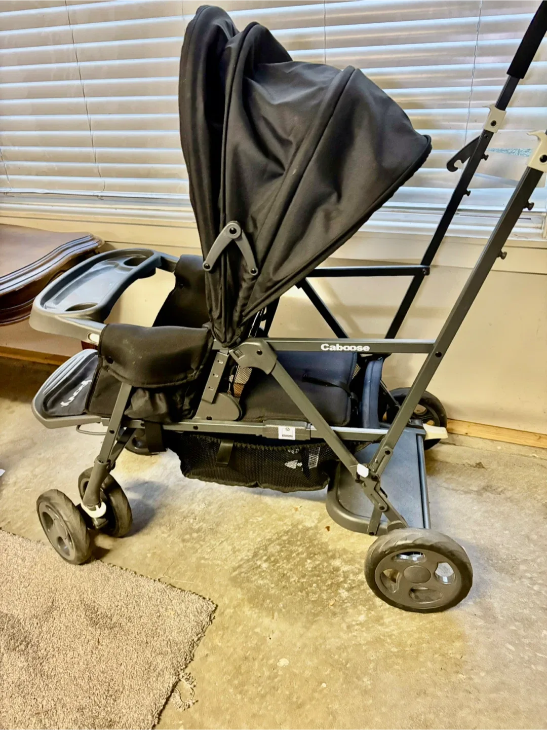 Joovy Caboose Ultralight Double (Sit & Stand) Stroller - Black image indicator(2)