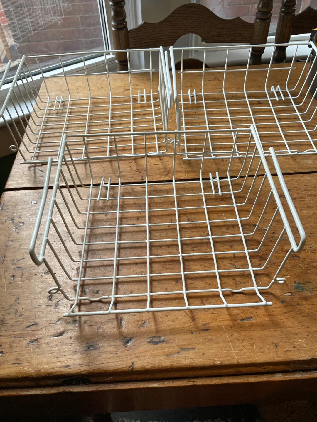White Wire Storage Baskets - Set of 3 image indicator(3)