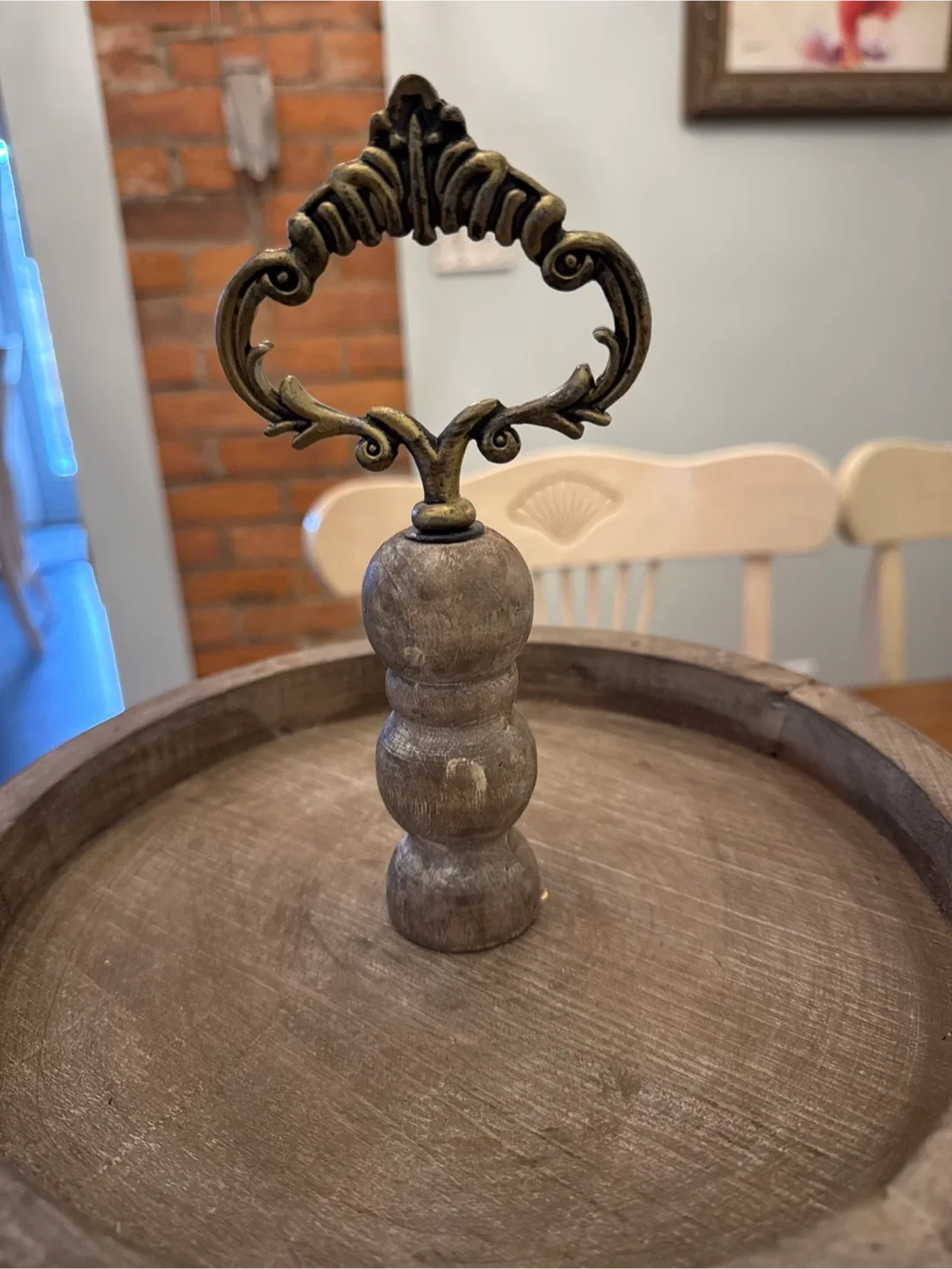 Two-Tiered Wooden Serving Tray image indicator(2)