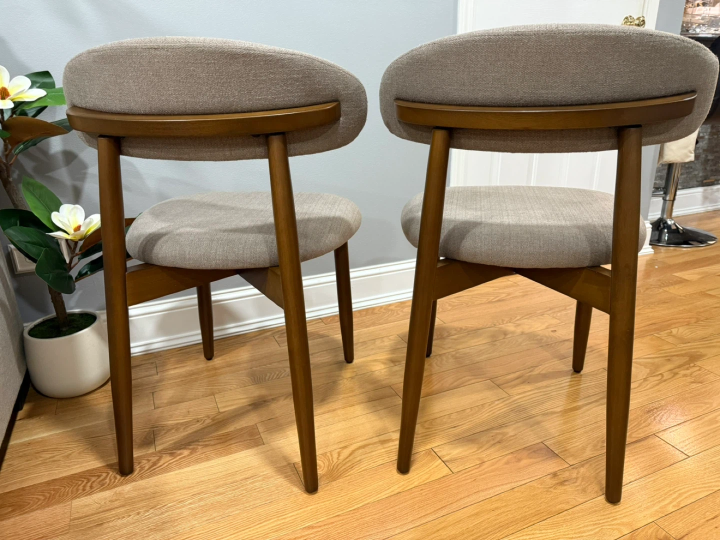 COLAMY Wooden Dining Chairs Set of 2 - Camel - photo 3
