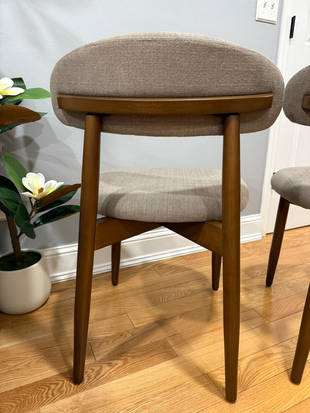 COLAMY Wooden Dining Chairs Set of 2 - Camel - photo 5