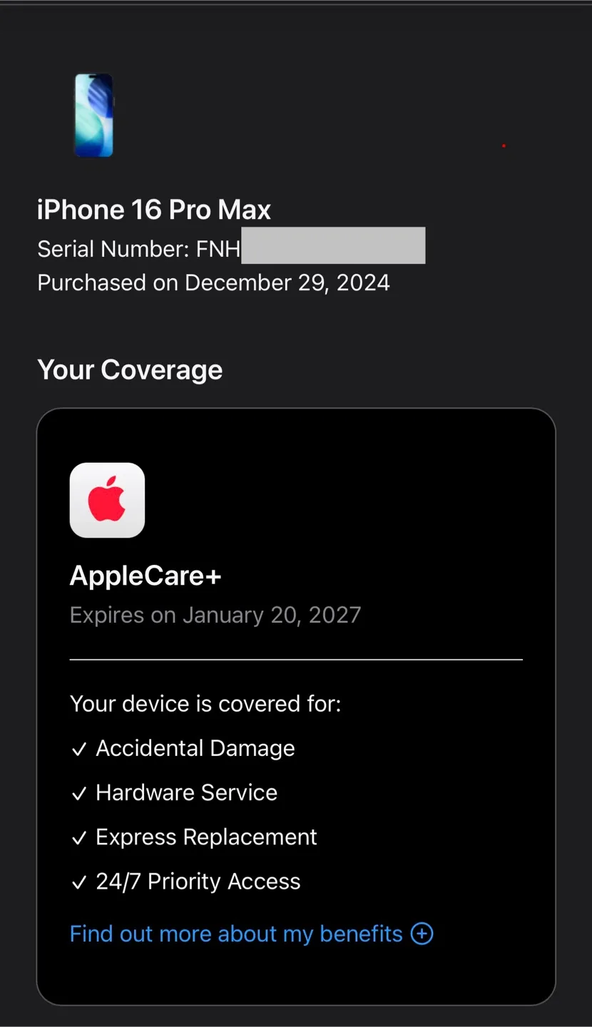 Apple iPhone 16 Pro Max – 256 GB + AppleCare image indicator(7)