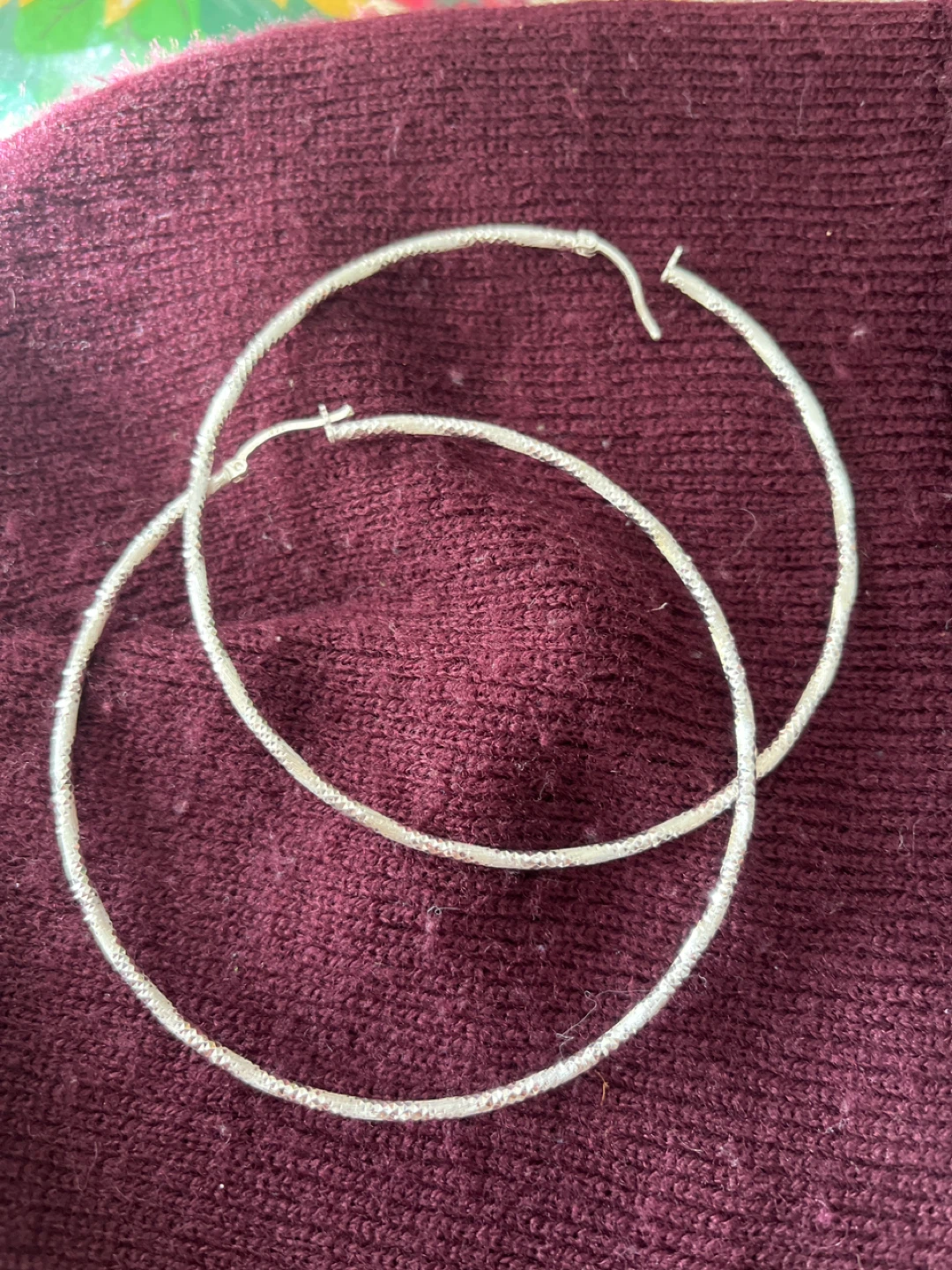 Silver Hoop Earrings - photo 2