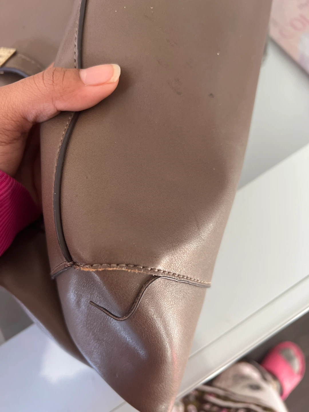 Sole Society Taupe Tote Bag #Cleanout - photo 3
