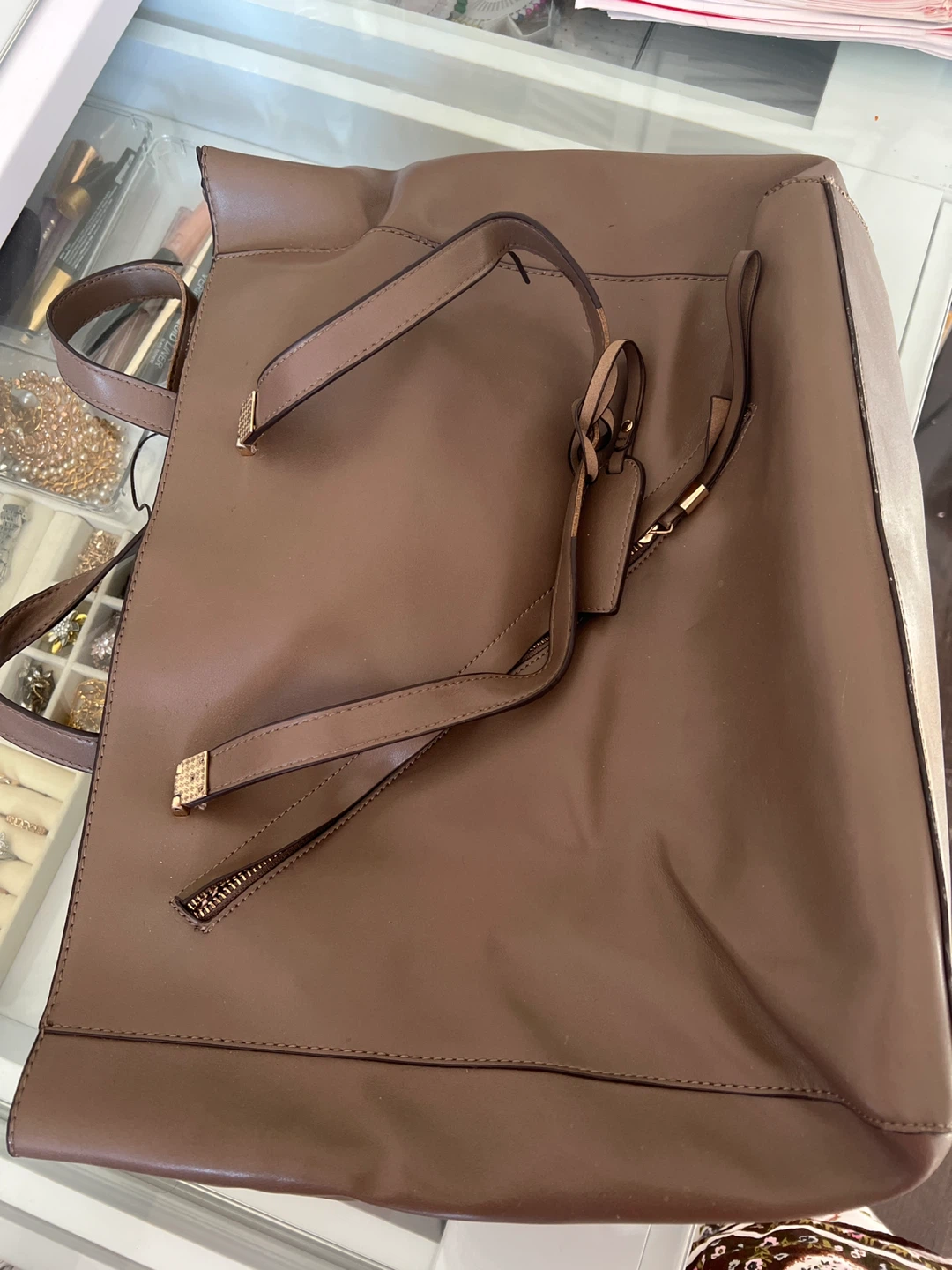 Sole Society Taupe Tote Bag #Cleanout