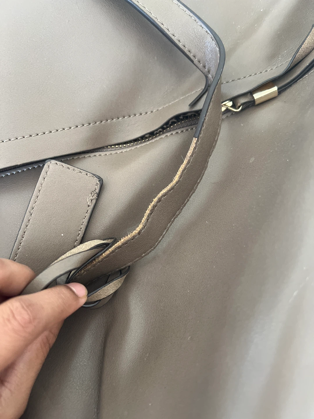Sole Society Taupe Tote Bag #Cleanout - photo 2