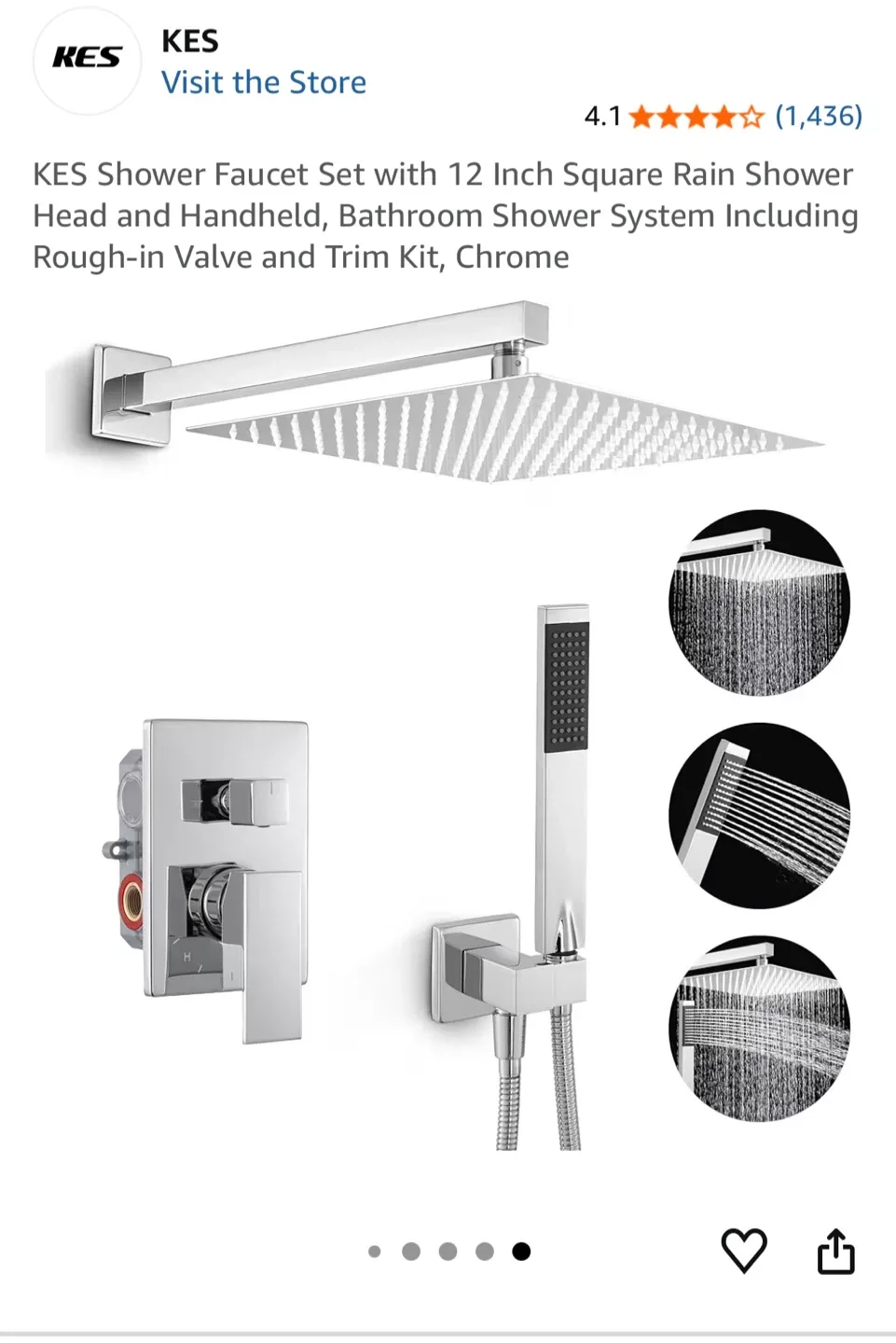 KES shower system brand new