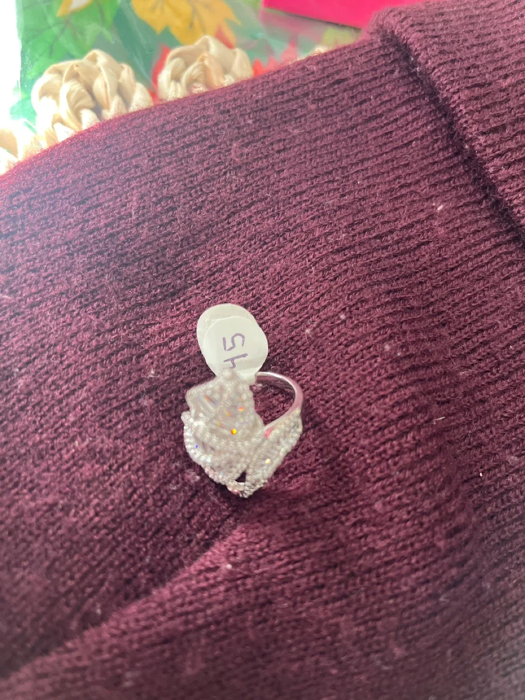 Silver Butterfly Ring - Size 5