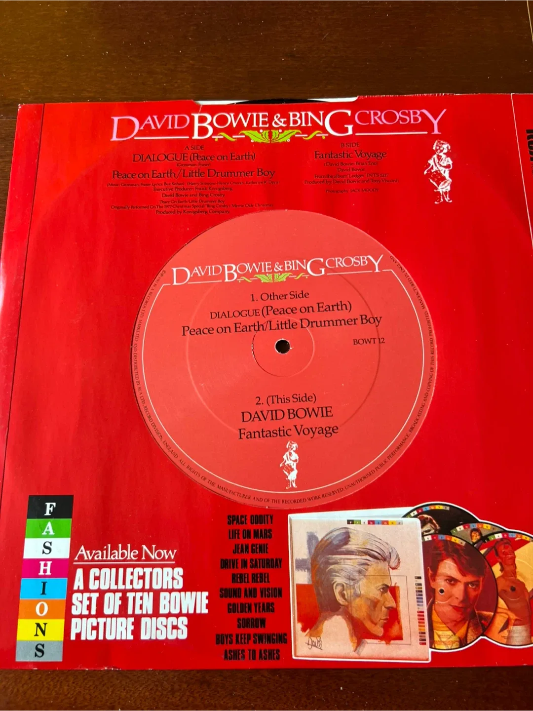 David Bowie & Bing Crosby - Peace on Earth Vinyl image indicator(2)