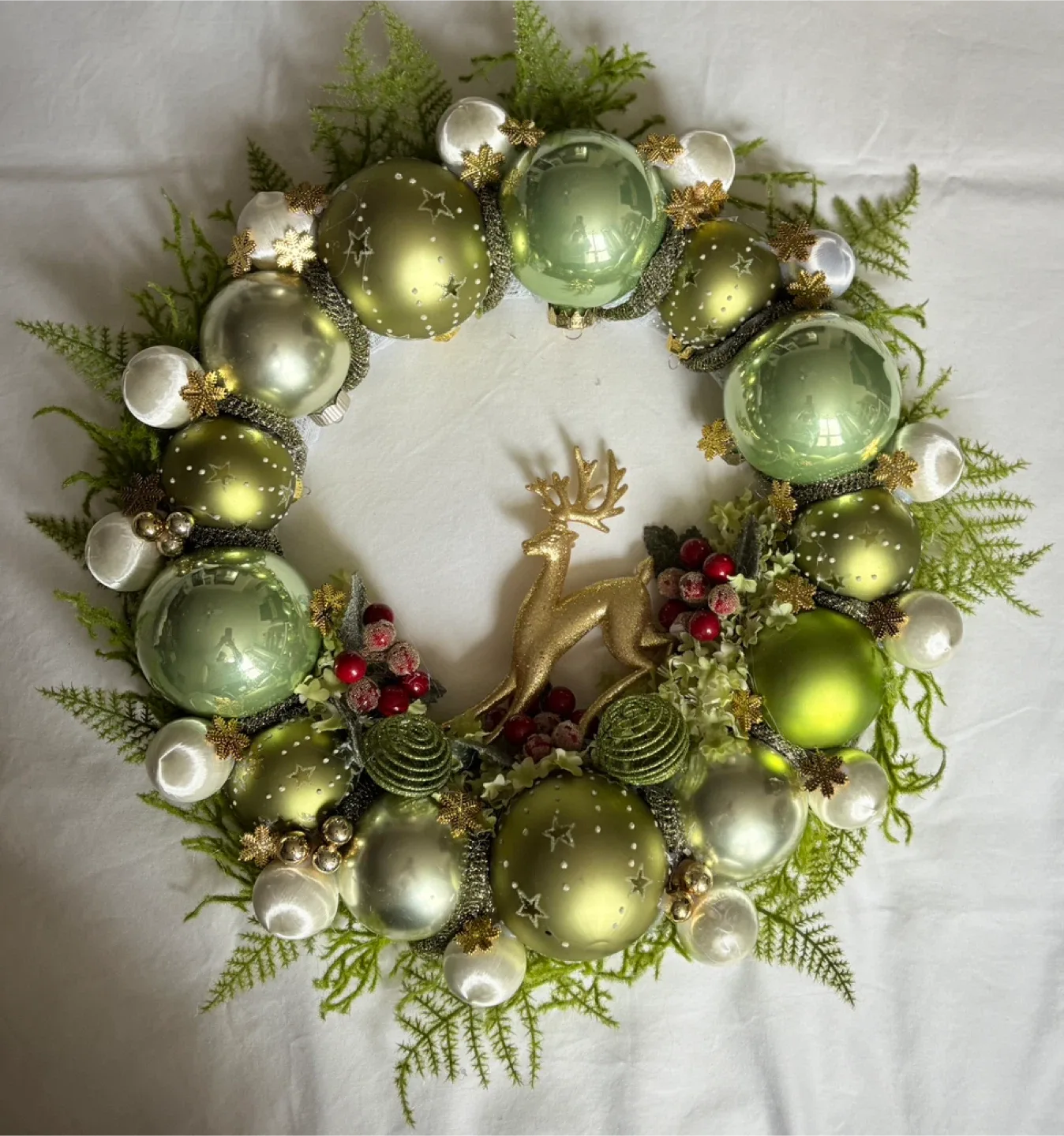 Green Festive Christmas Wreath