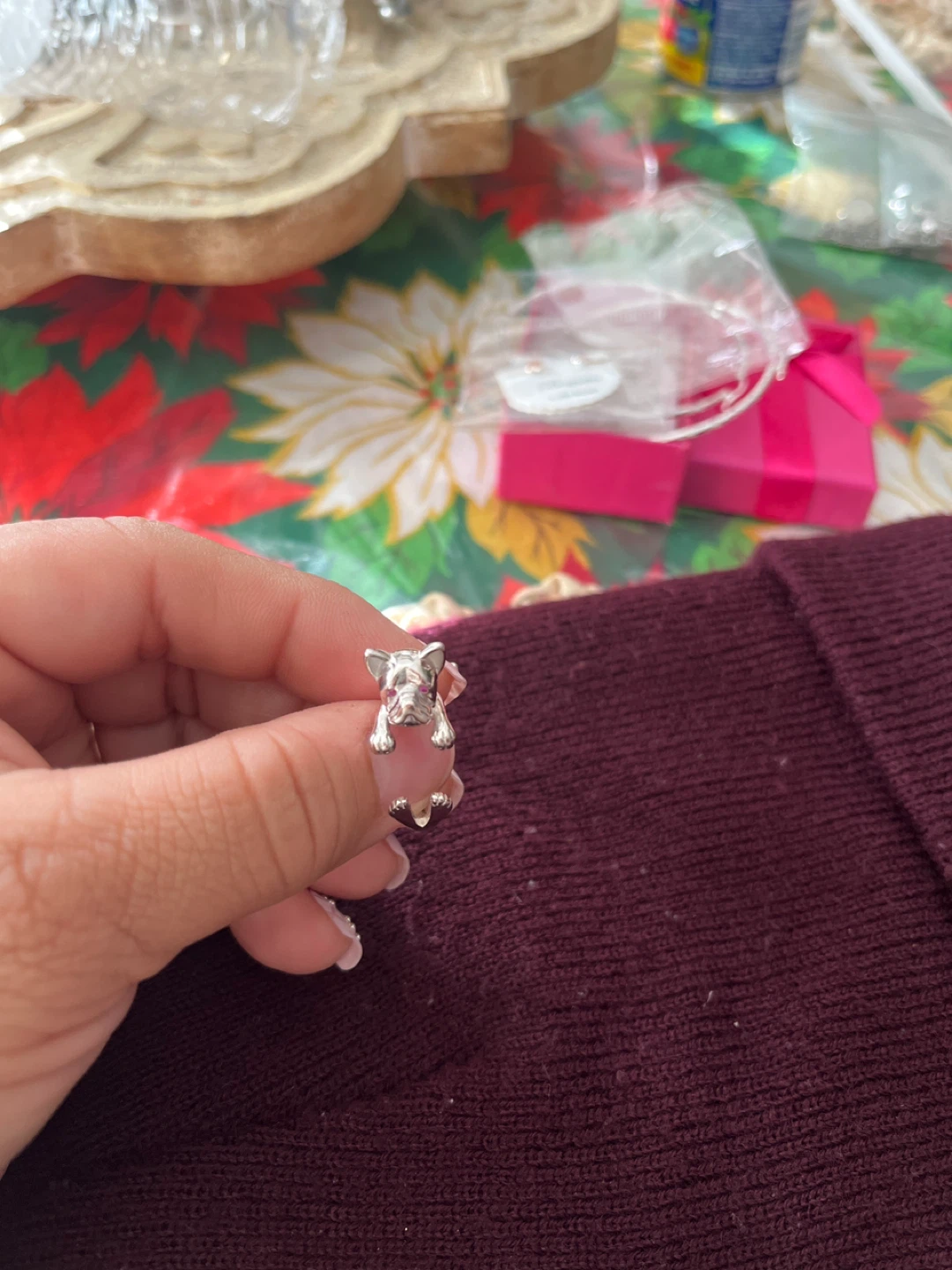 Dog Ring, Silver