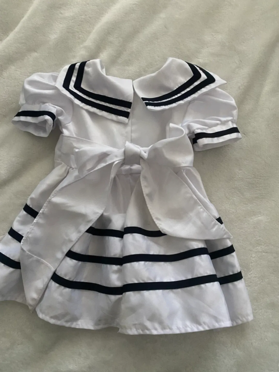 Sailor Dress - White & Navy image indicator(2)