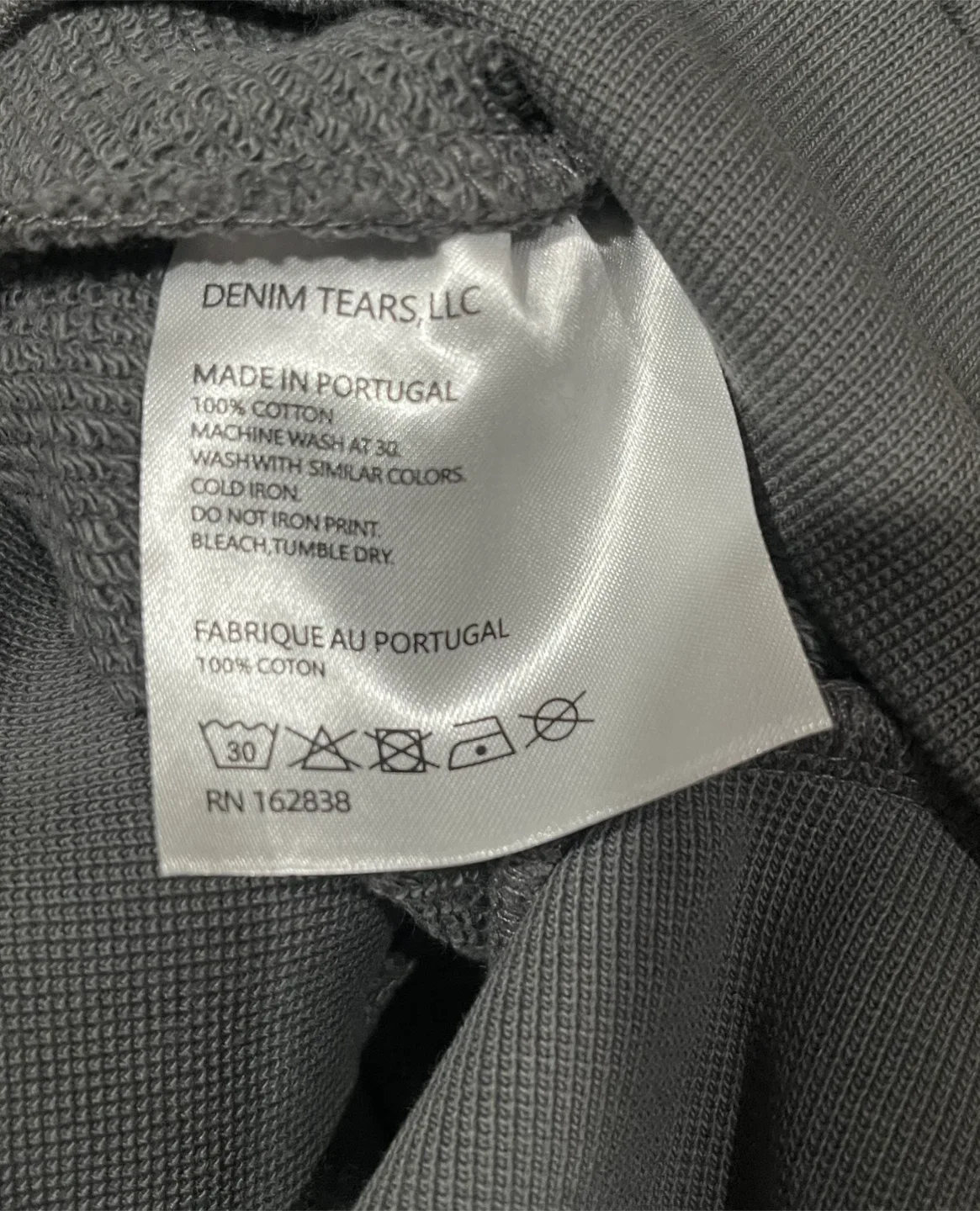 Denim Tears Gray Zipper Hoodie image indicator(6)