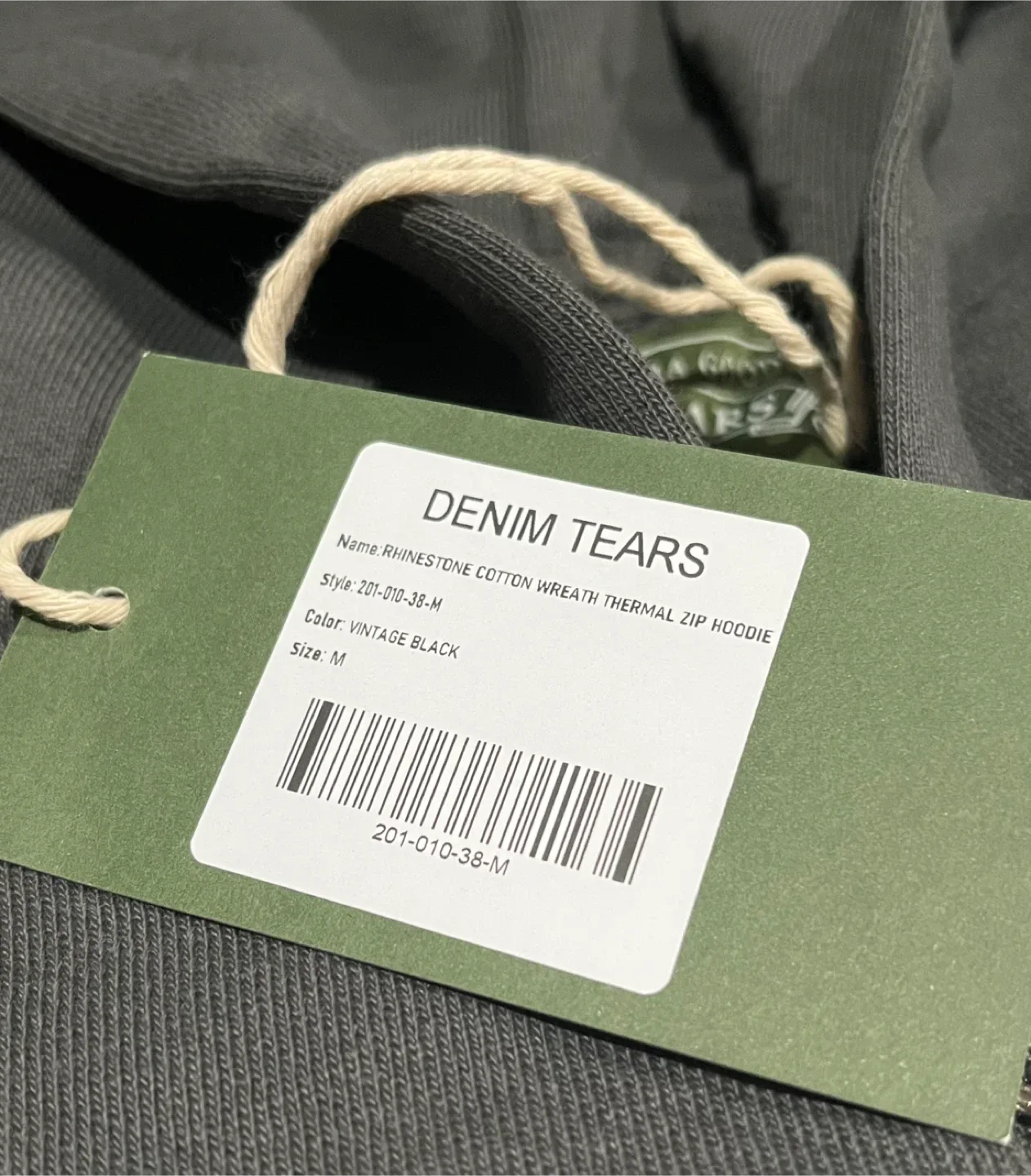 Denim Tears Gray Zipper Hoodie image indicator(8)