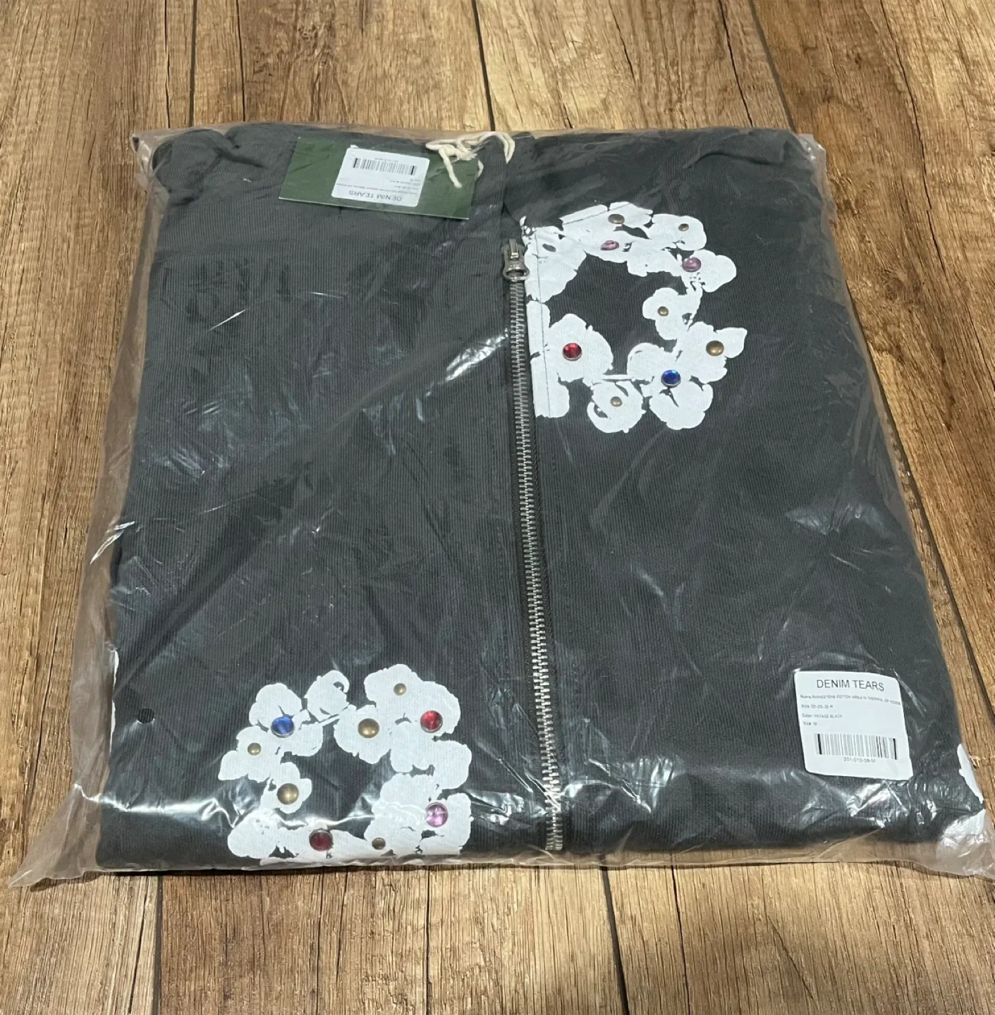 Denim Tears Gray Zipper Hoodie image indicator(10)