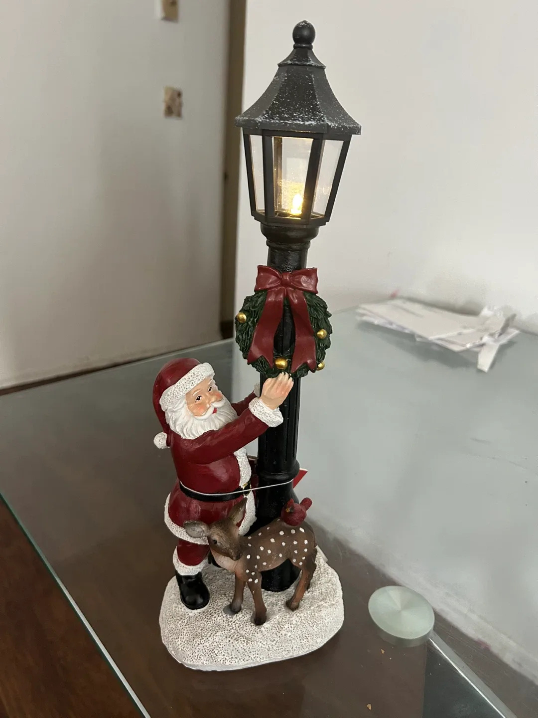 SANTA LANTERN 14.76INCH