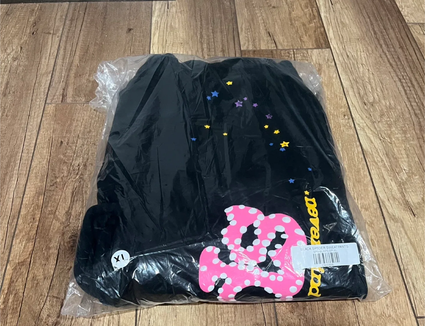 Sp5der Black Hoodie and Pants Sets (S-XL) image indicator(6)