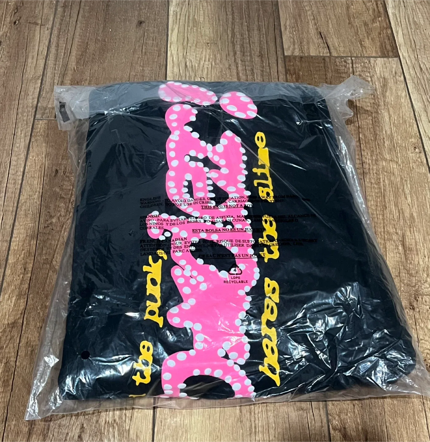 Sp5der Black Hoodie and Pants Sets (S-XL) image indicator(4)