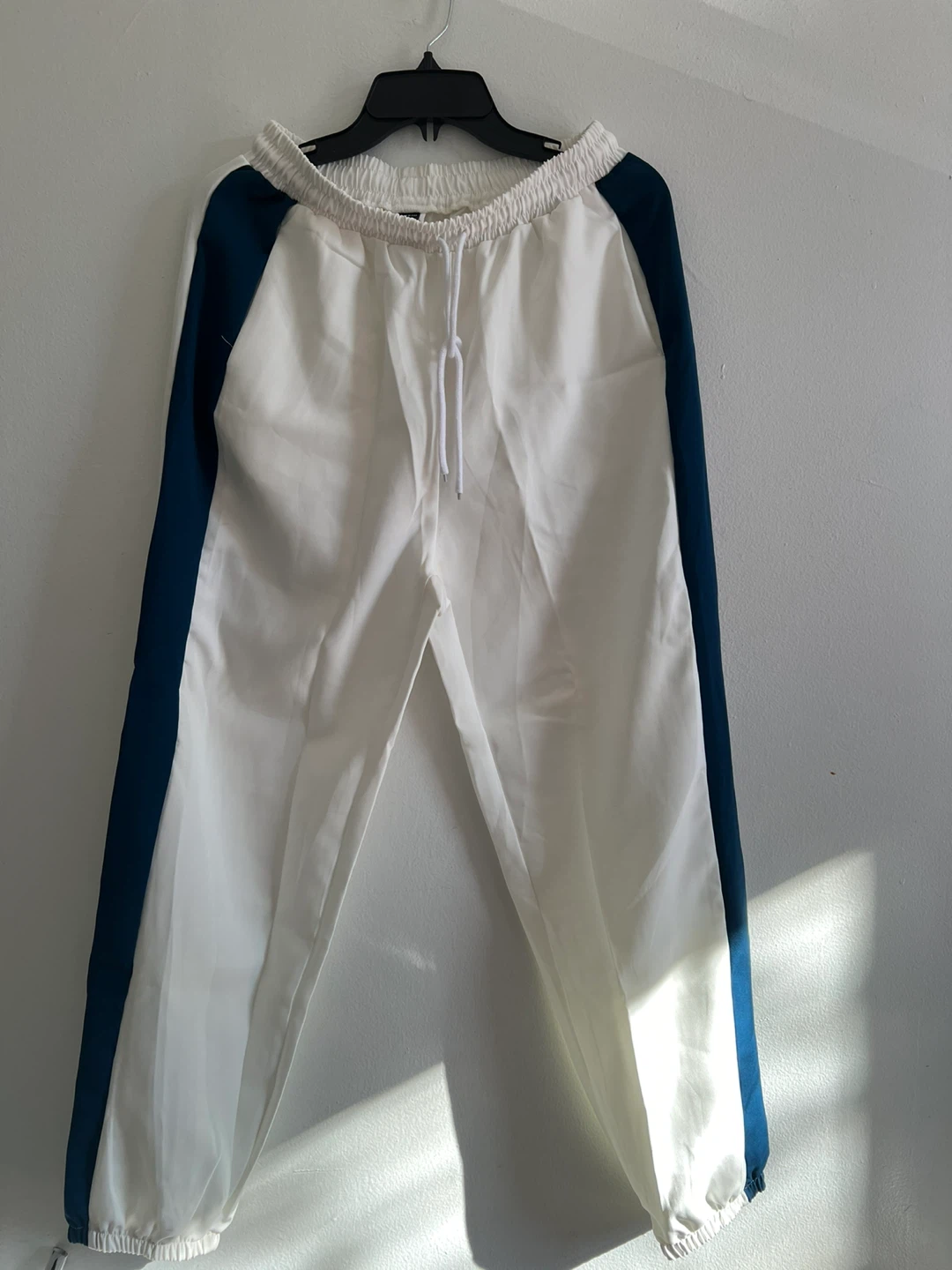 Shein White & Blue Joggers, Size XS. #Cleanout