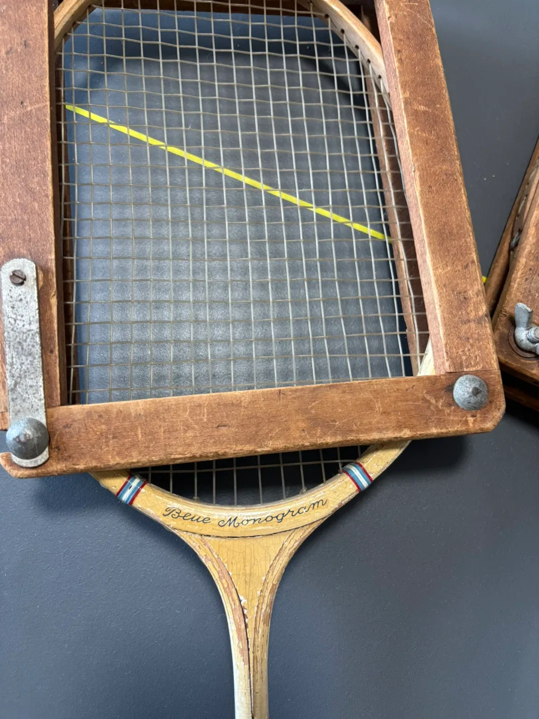 Vintage Blue Monogram Squash Racquets (Pair) image indicator(3)