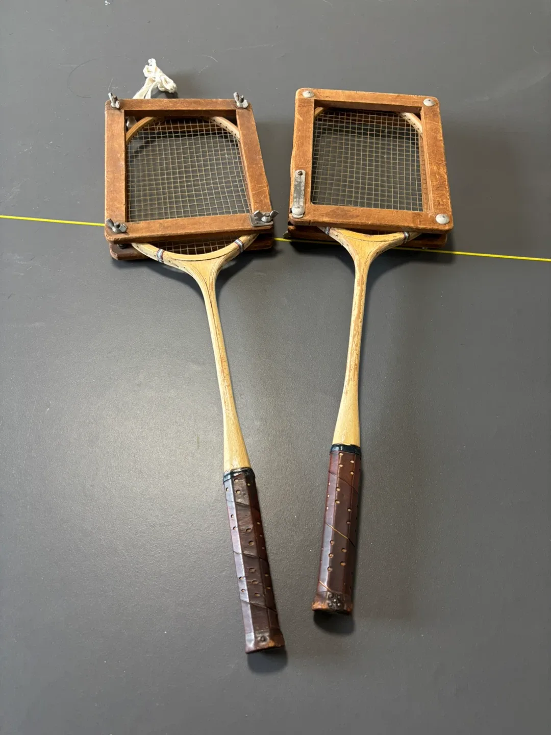 Vintage Blue Monogram Squash Racquets (Pair) image indicator(2)