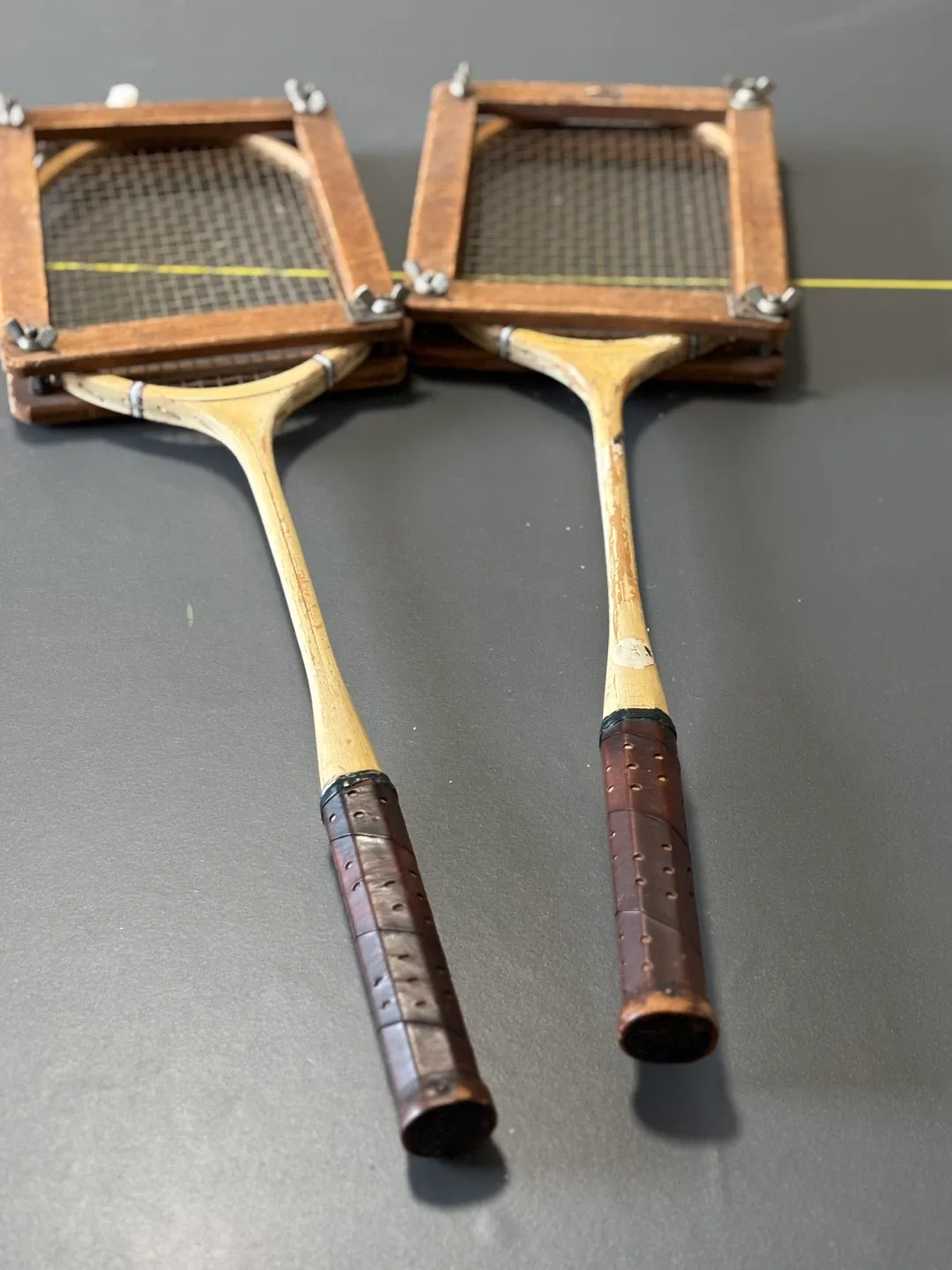 Vintage Blue Monogram Squash Racquets (Pair) image indicator(6)