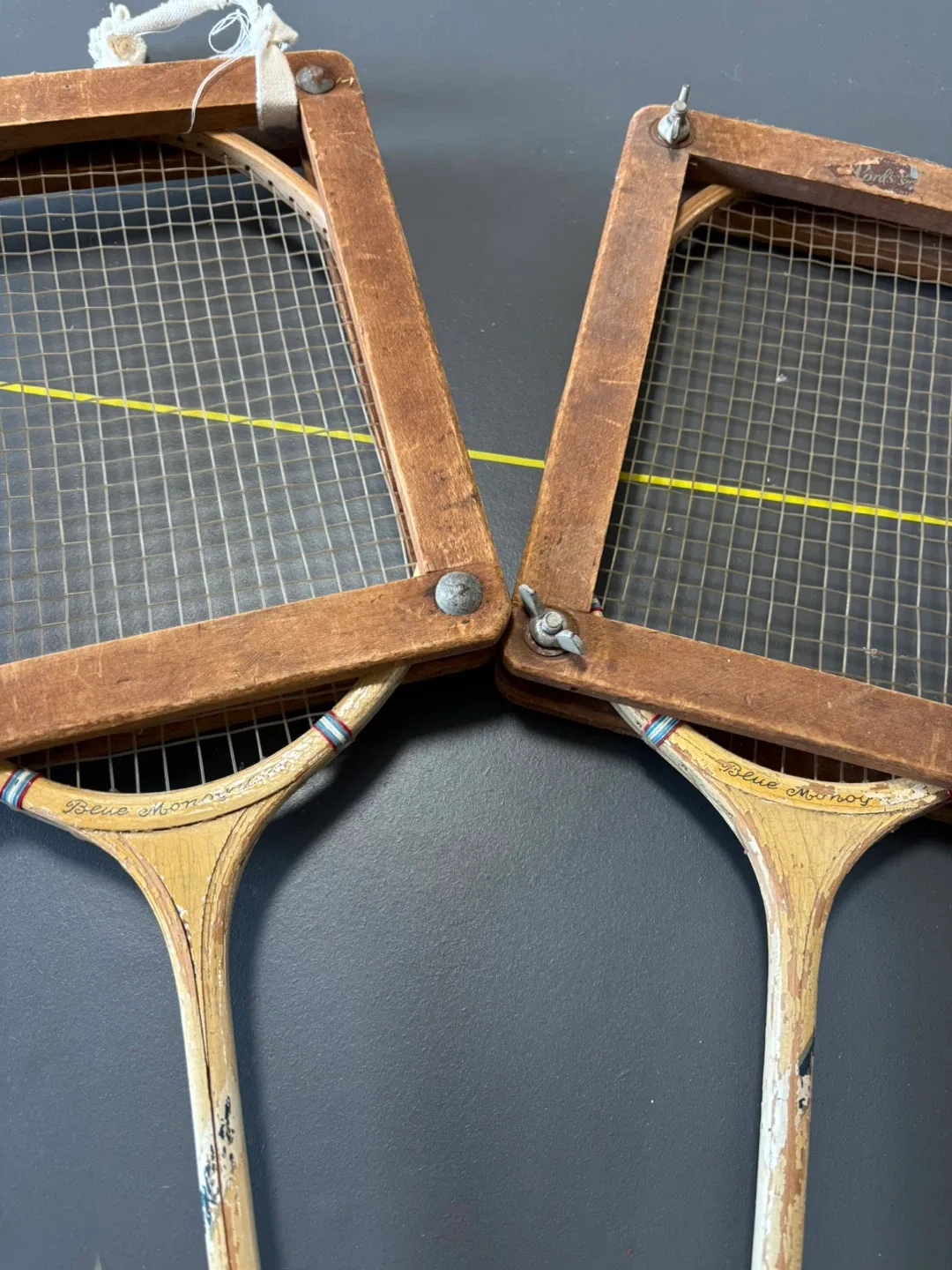 Vintage Blue Monogram Squash Racquets (Pair) image indicator(4)
