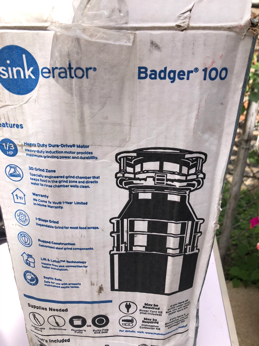 InSinkErator Badger 100 Garbage Disposal - New in Box!