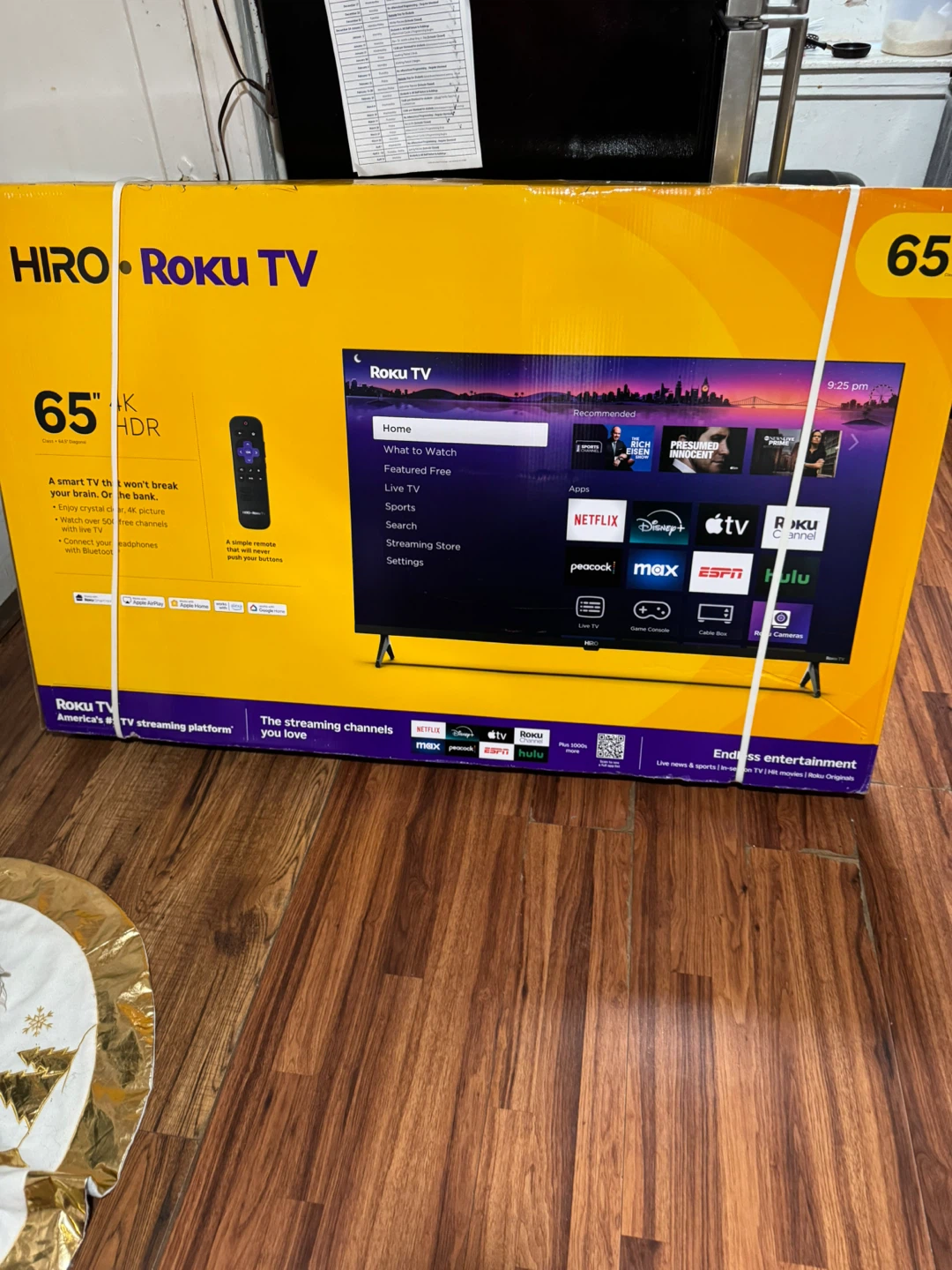 HIRO Roku TV 65" 4K HDR - New in Box!